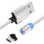 Магнитный USB кабель для зарядки телефона - TOPK AM23 LED