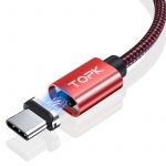 Магнитный USB кабель для зарядки телефона TOPK AM45